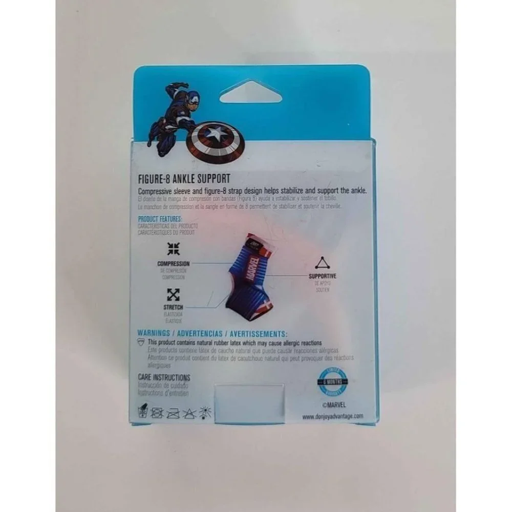 New Marvel Avengers Pediatric Figure 8 Ankle Support Compression Sleeve